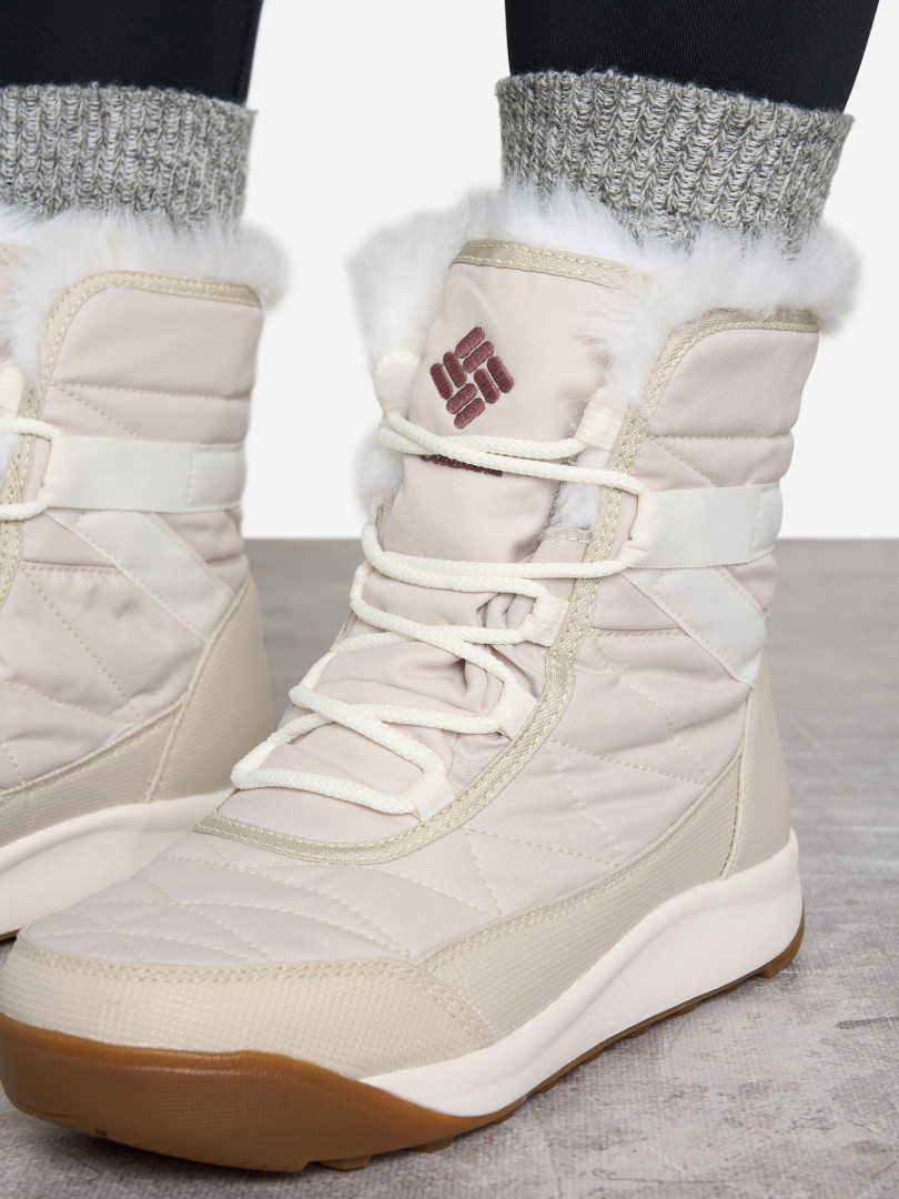 фото Сапоги утепленные женские columbia minx shorty iv, бежевый