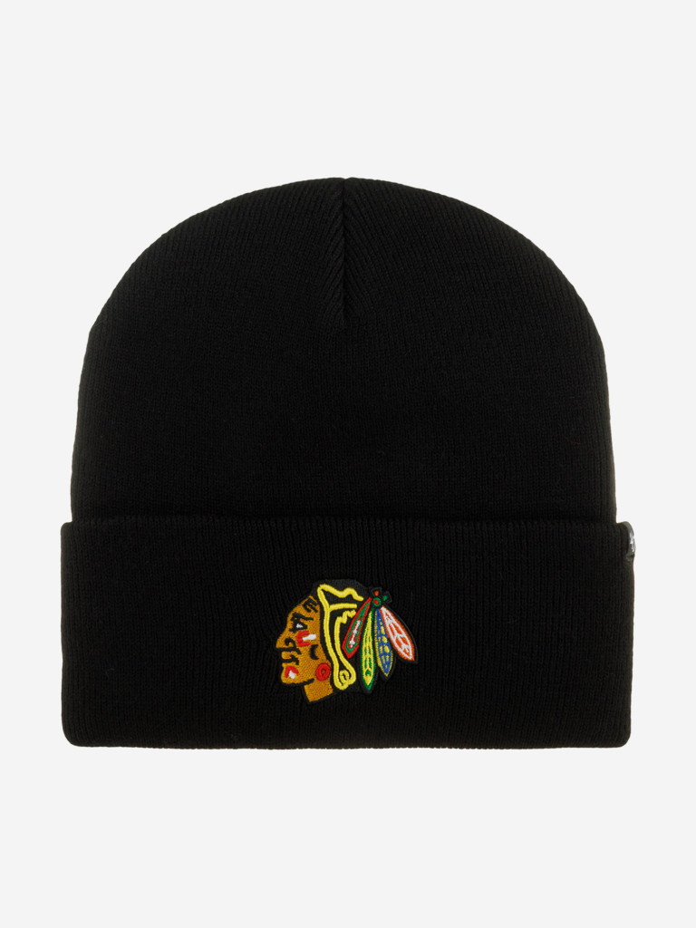 Шапка с отворотом 47 BRAND H-HYMKR04ACE-BKA Chicago Blackhawks NHL (черный)