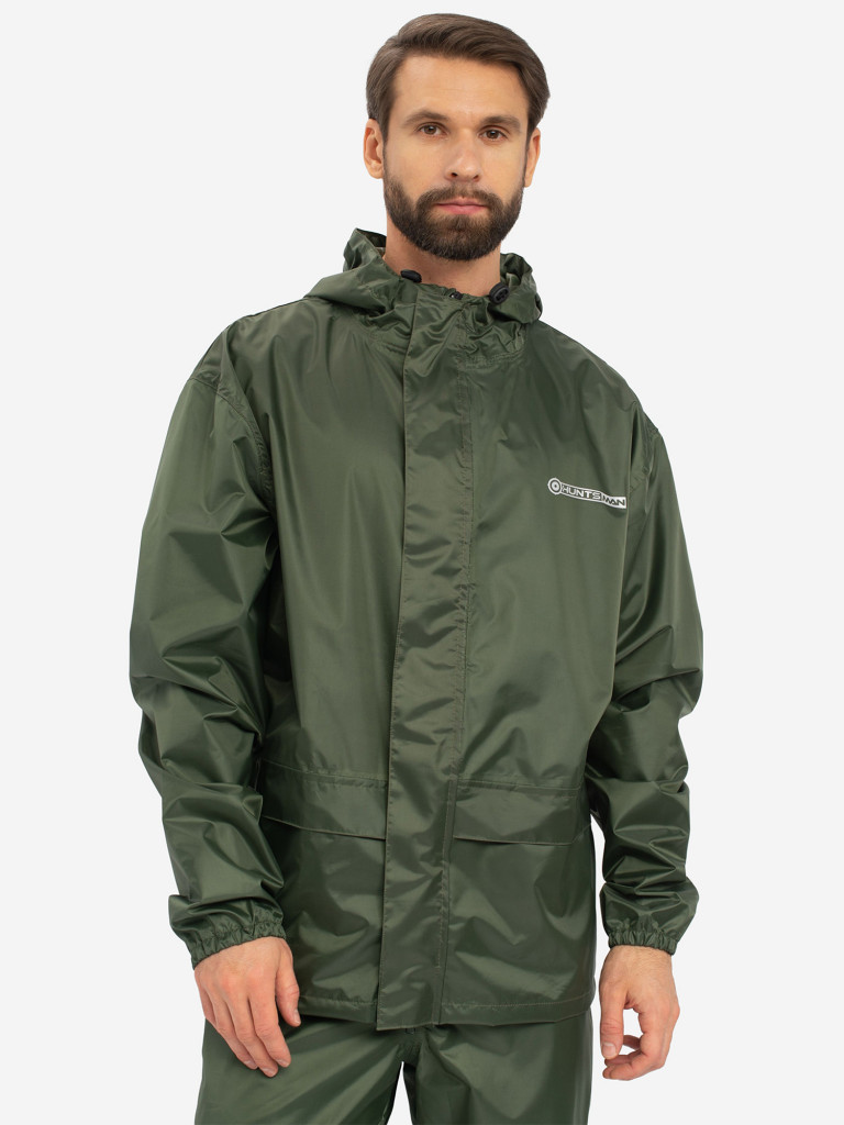 Костюм-дождевик мужской Huntsman ВВЗ Шторм для рыбалки и охоты, ткань таффета PVC 20000 мм вод.ст.