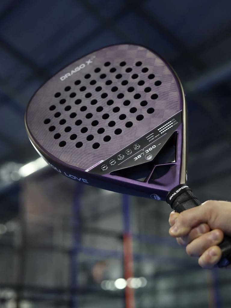 Ракетка для падел-тенниса AMA, форма - бриллиант, баланс - нейтральный