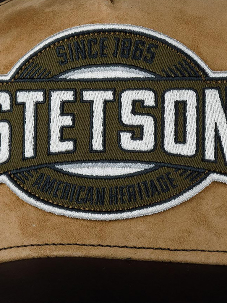 Бейсболка STETSON 7767901 TRUCKER CAP LEATHER (коричневый)