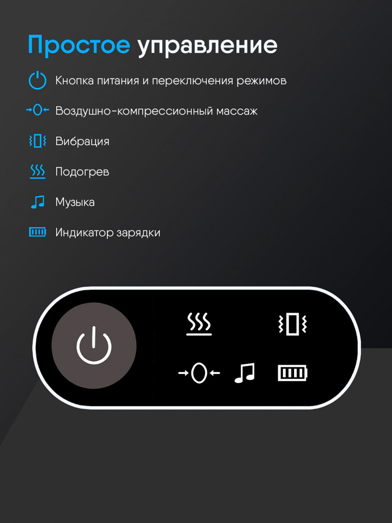 Массажер для глаз Ergonova SmartView, электрический, очки массажные