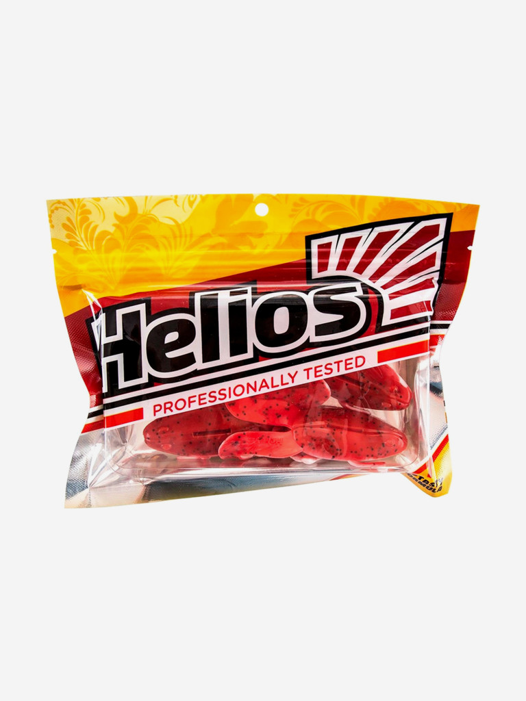 Мягкая приманка лягушка Helios Crazy Frog, 2,36" / 6,0 см, Red & White, 10 штук (HS-22-003)