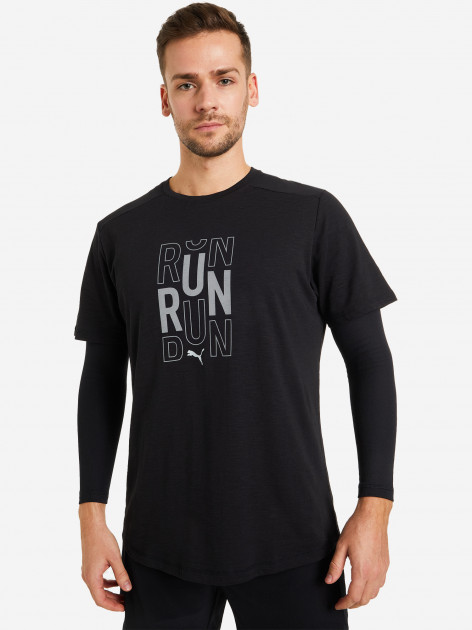 Short-sleeve Sports T-shirt Puma 522423 01 Black main image 0