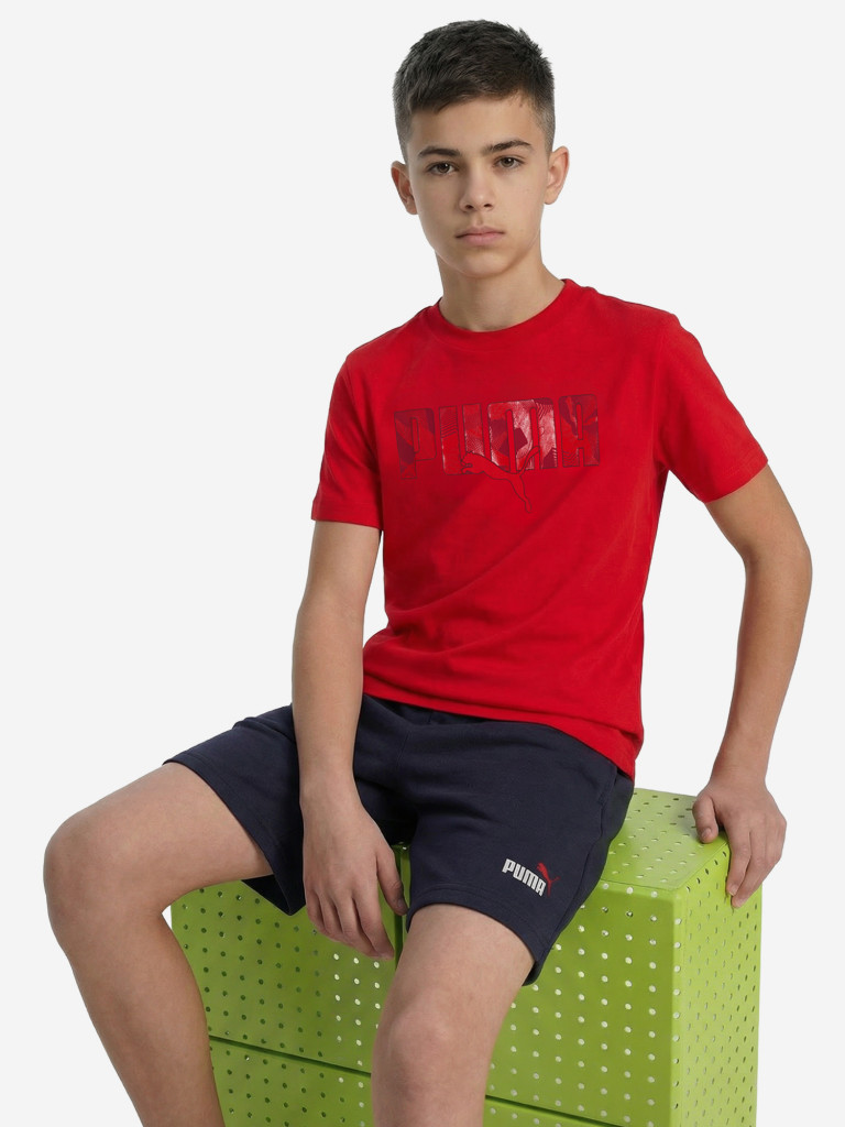 Футболка для мальчиков PUMA Ess Logo Lab Story 2