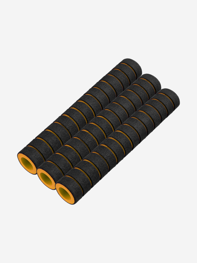 Неопреновые ручки грипсы WestSport 3 шт, черно-желтые