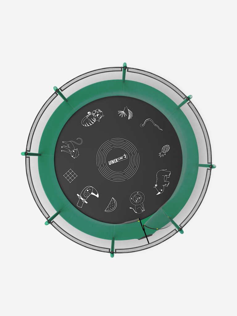 Батут UNIX Line SUPREME GAME 12 ft (Green)