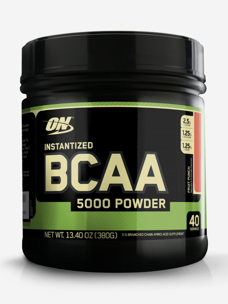Аминокислоты Optimum Nutrition BCAA 5000 Powder, 380 г, Фруктовый пунш