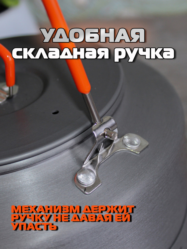 Чайник туристический с радиатором 1,6 л