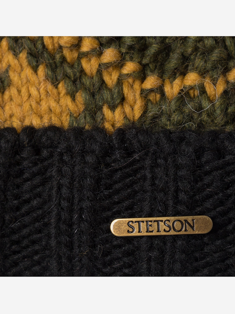 Шапка с отворотом STETSON 8599395 BEANIE WOOL