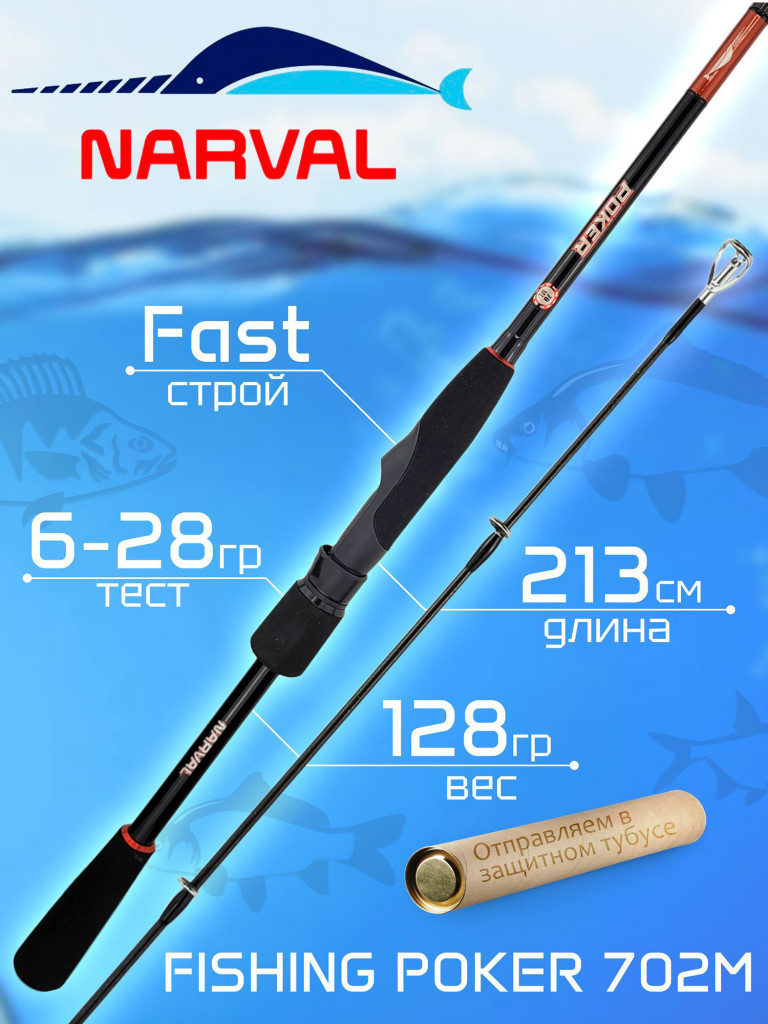 Спиннинг Narval FISHING POKER 702M 2.13м 6-28гр