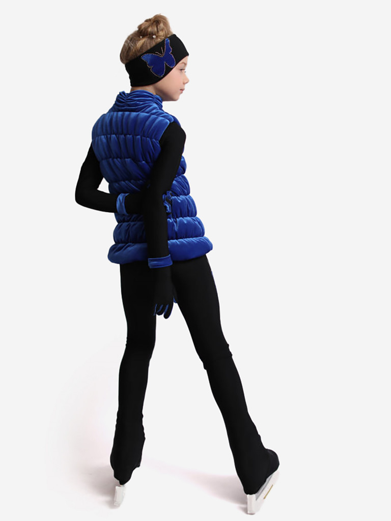 Жилетка для фигурного катания детская бархатная IceDress