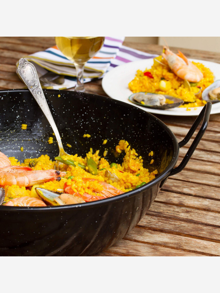Эмалированная сковорода WOK Vaello La Valenciana, 30 см / 4,5 л