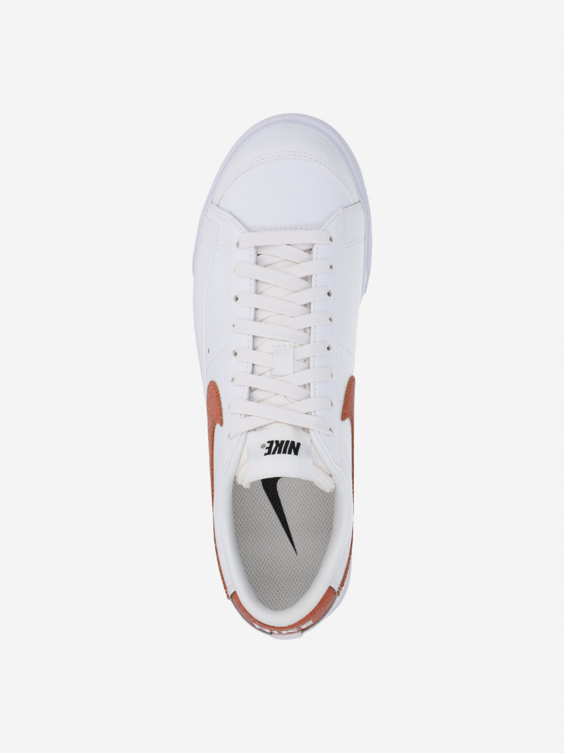 фото Кеды женские nike blazer low platform, белый