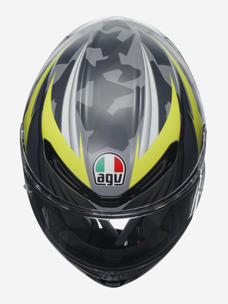 Мотошлем интеграл AGV K6 S E2206 MPLK Excite Matt Camo/Yellow Fluo