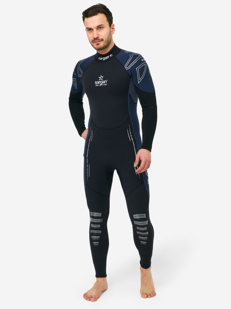 Гидрокостюм для плавания и водного спорта SARGAN NERO LONG MEN 5мм