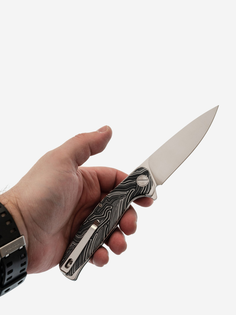 Складной нож Honor Ajax, сталь D2, рукоять Damascus G10