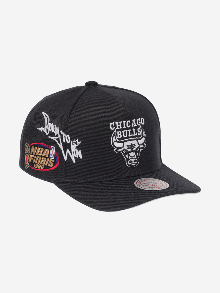 Бейсболка MITCHELL NESS HP10055-CBUBLCK Chicago Bulls NBA (черный)