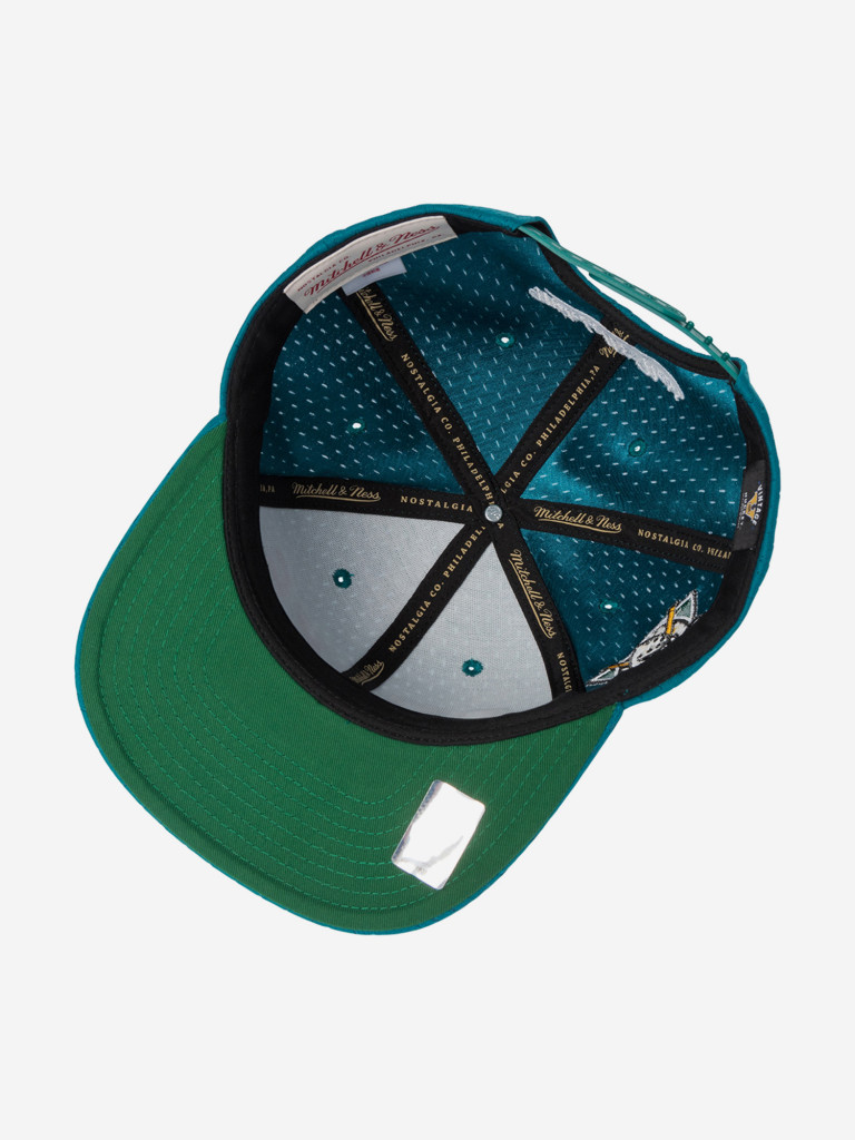 Бейсболка с прямым козырьком MITCHELL NESS HS10416-ADUTEAL Anaheim Ducks NHL