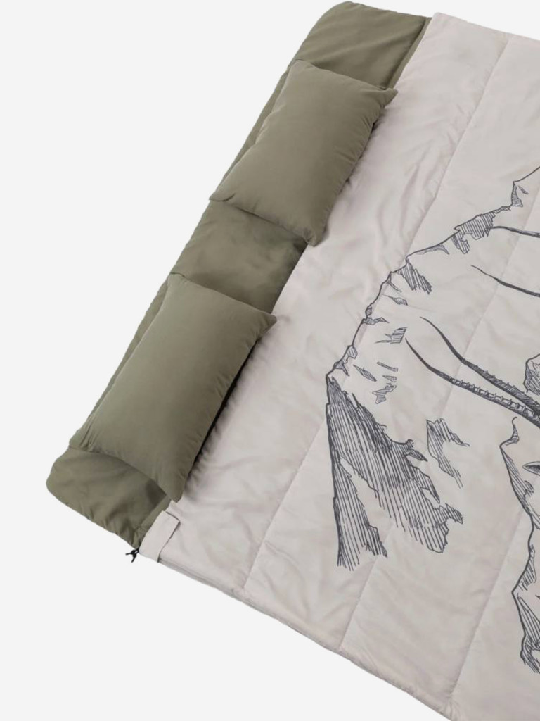 Спальный мешок Naturehike двухместный с подушкой NH21MSD06 Антилопа