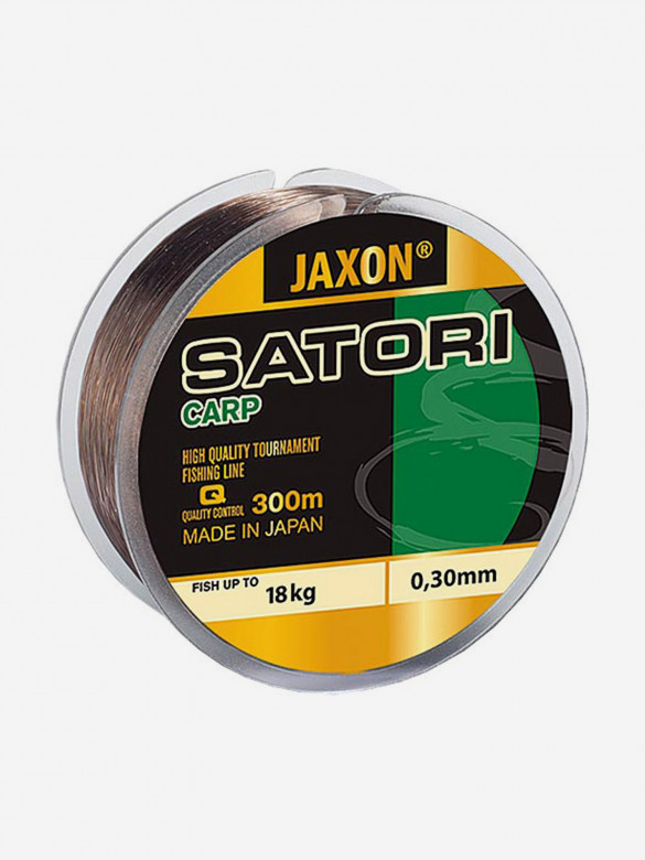 Леска карповая для рыбалки Jaxon Carp коричневая 300 м 0,30 мм 18 кг