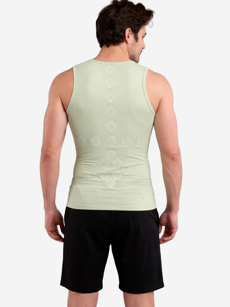 Компрессионная футболка без рукавов-суппорт спины SportDots, мужская, TOP-M-PS