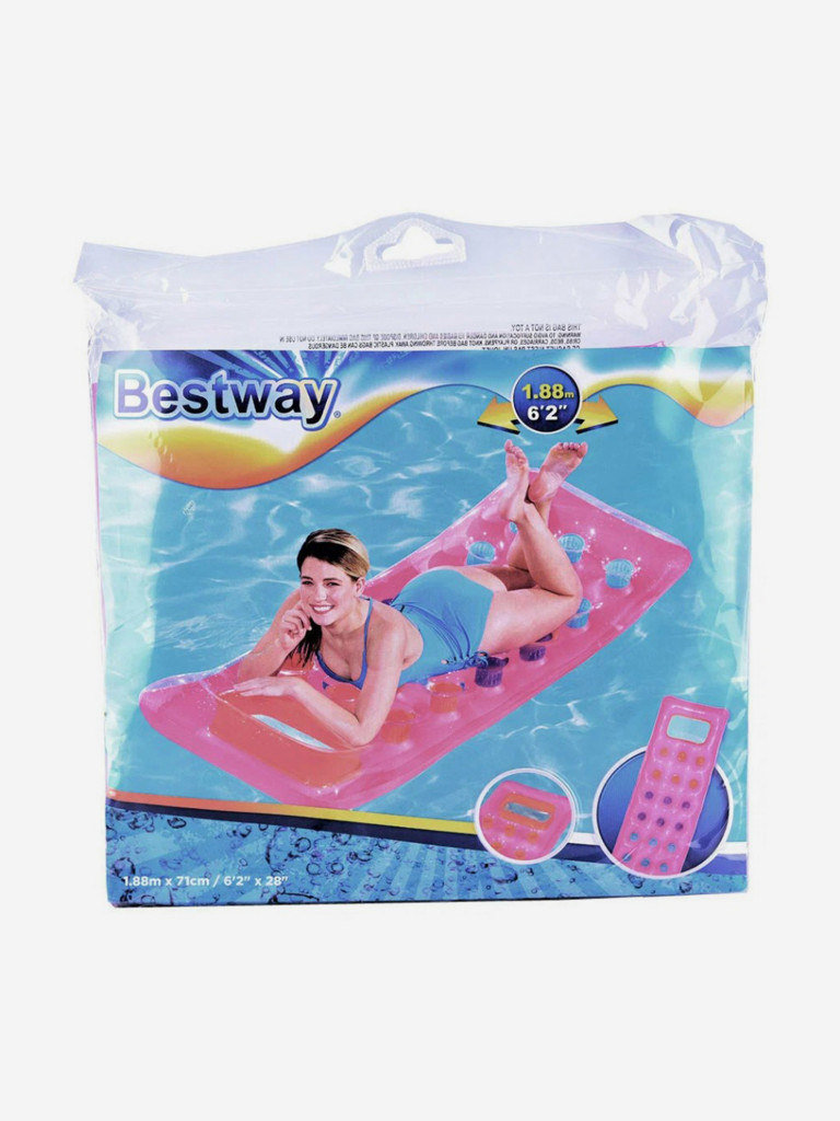 Матрас надувной с подстаканниками Bestway 43040 (188х71см)