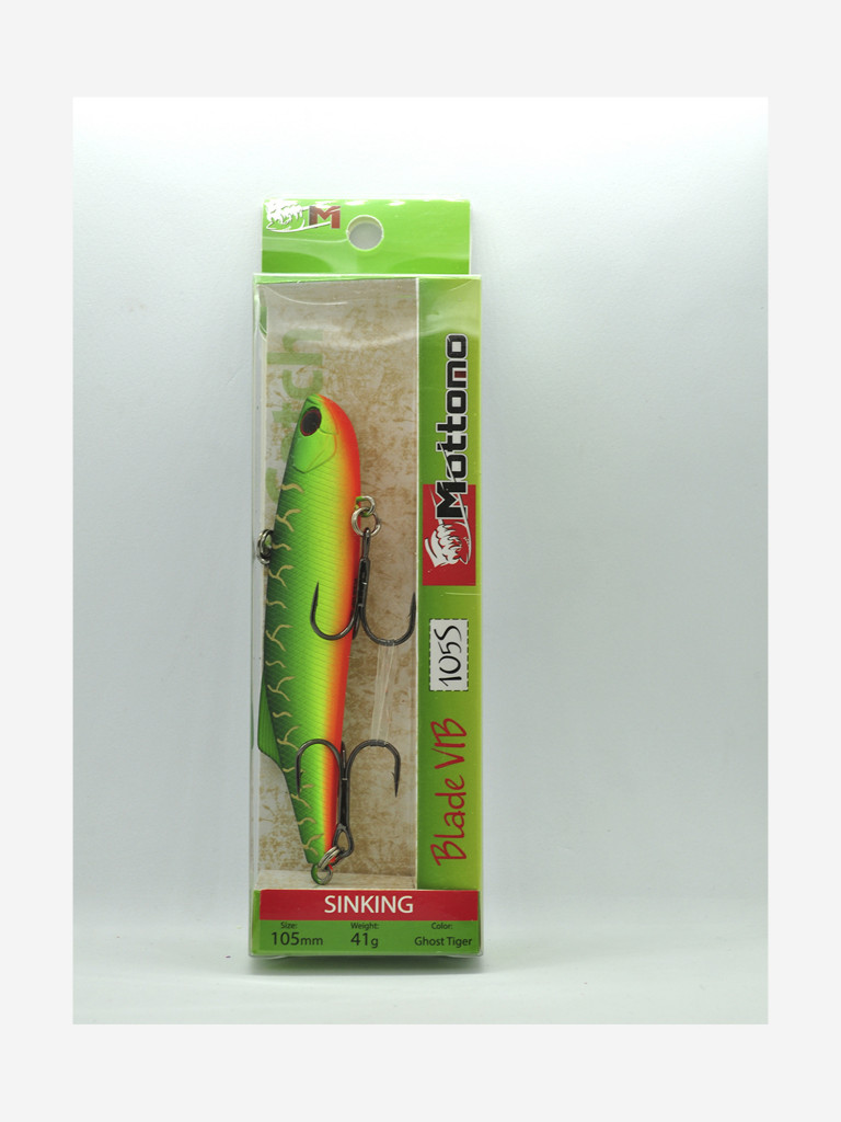 Воблер Mottomo Blade VIB 105S 41g Ghost Tiger