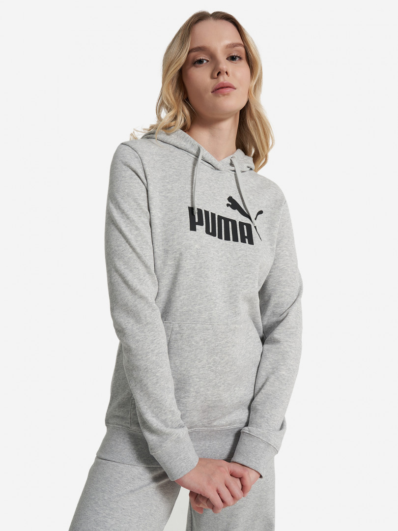 фото Худи женское puma ess no. 1 logo, серый