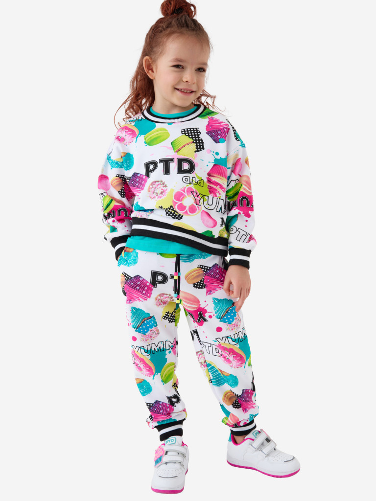 Комплект для девочек: свитшот, брюки PlayToday