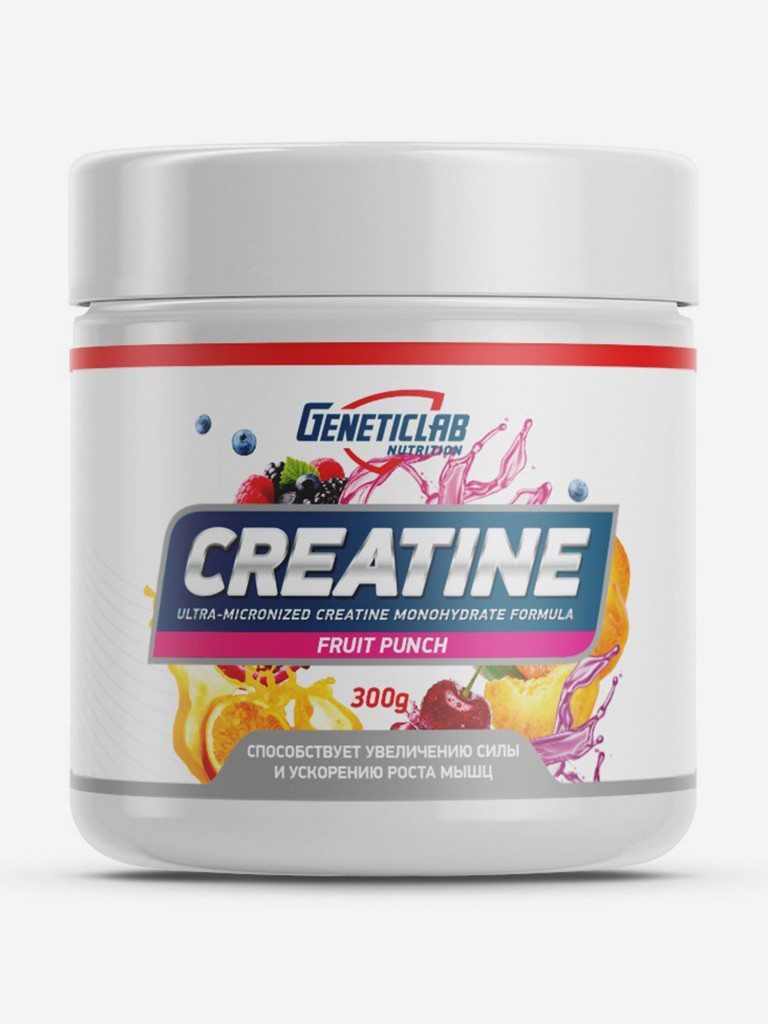 Креатин CREATINE 300 g Фруктовый пунш Geneticlab Nutrition