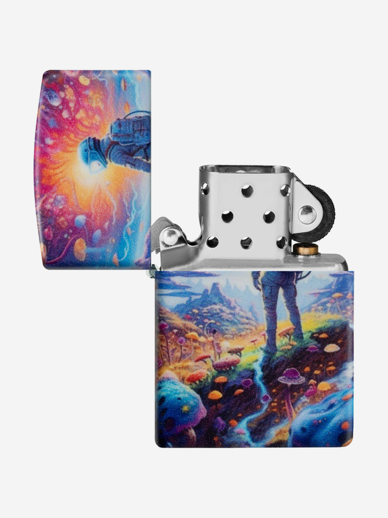 Зажигалка бензиновая ветроустойчивая Zippo Mushroom Forest Design 540 Matte