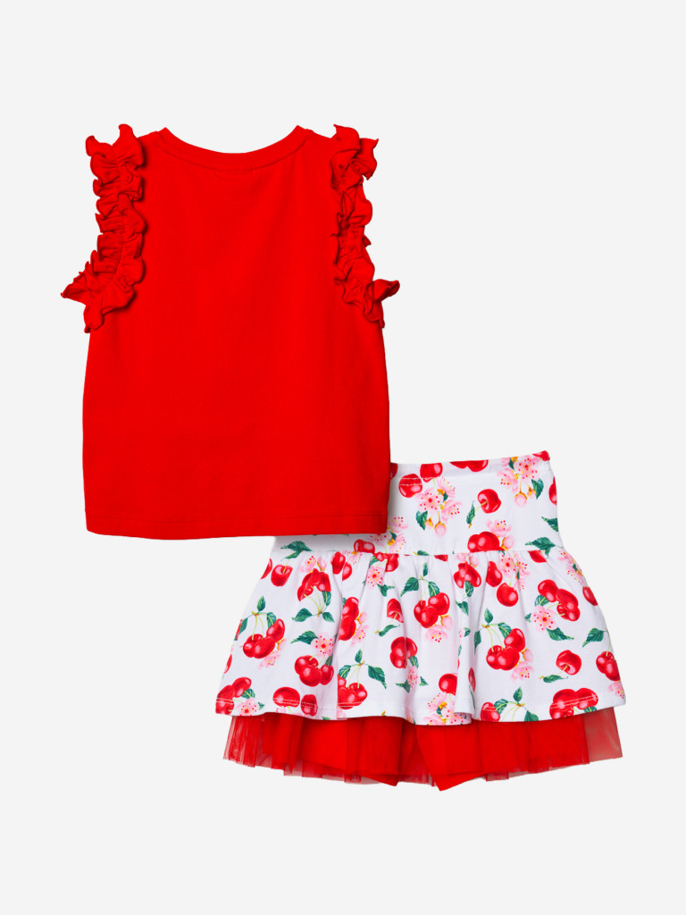 Комплект для девочек: майка, юбка-шорты PlayToday