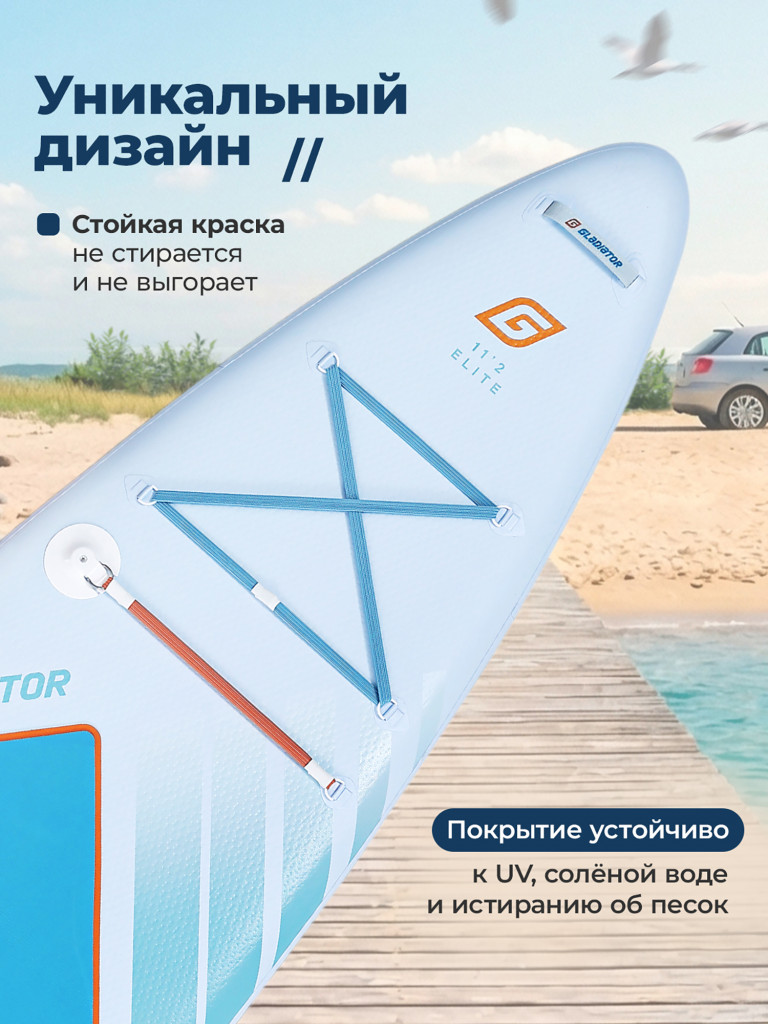 Сап доска надувная Gladiator ELITE 11.2