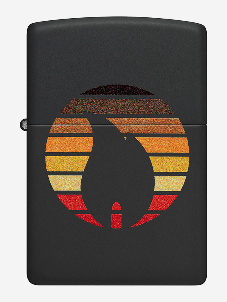 Зажигалка бензиновая ветроустойчивая Zippo Colorblock Black Matte