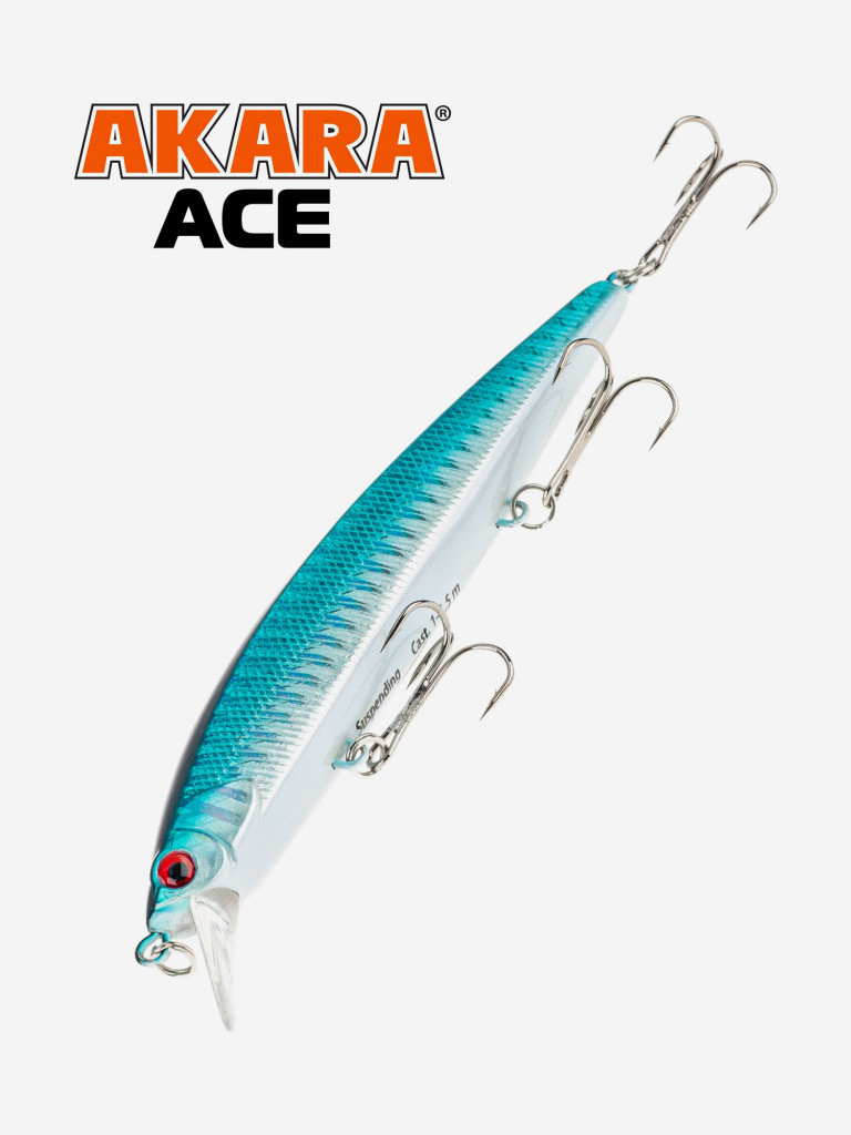 Воблер Akara Ace 110SP 15 гр. минноу, суспендер. твичинговый, на щуку, судака A63