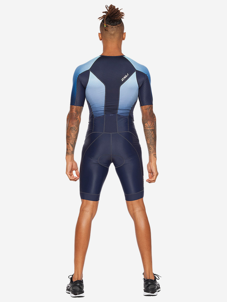 Мужской Компрессионный Костюм 2XU Perform Full Zip Sleeved Trisuit