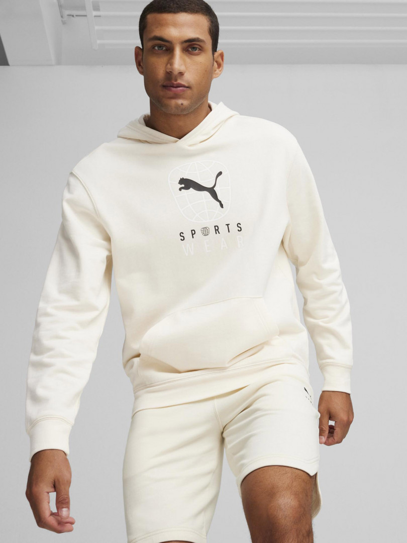 фото Худи мужская puma, бежевый