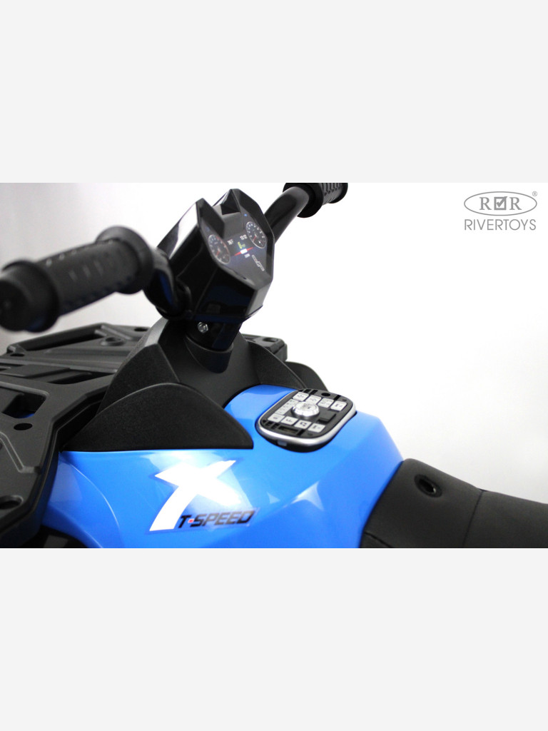 Детский электроквадроцикл RIVERTOYS T001TT 4WD синий