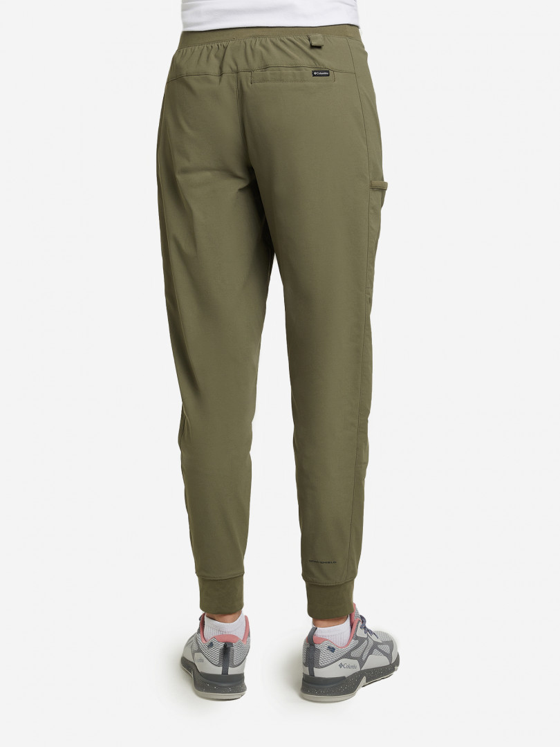 фото Брюки женские columbia leslie falls jogger, зеленый