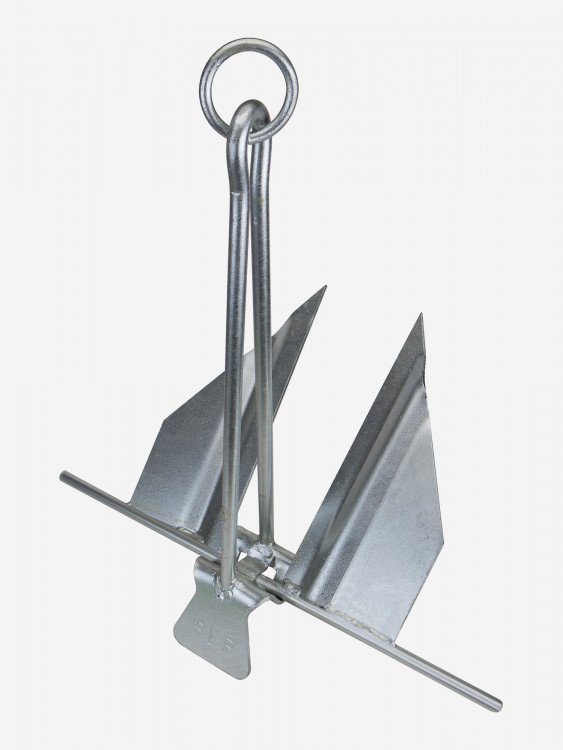 Якорь Skipper Дэнфорта, 10 фунт, оцинкованная сталь, для лодки до 25 футон