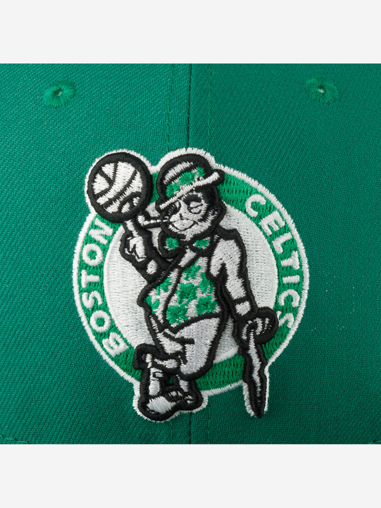 Бейсболка с прямым козырьком MITCHELL NESS 6HSFSH22016-BCEGREN Boston Celtics NBA (зеленый)