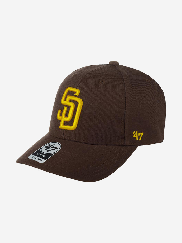 Бейсболка 47 BRAND B-MVP21WBV-BWA San Diego Padres MLB (коричневый)