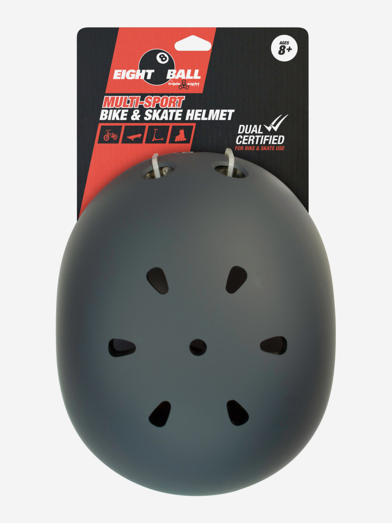 Шлем защитный Eight Ball Gun Matte (8+) - серый