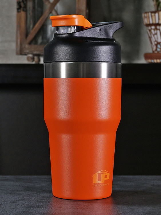Термокружка LP Thermoproducts Travel tumbler route 0.8 л, оранжевая