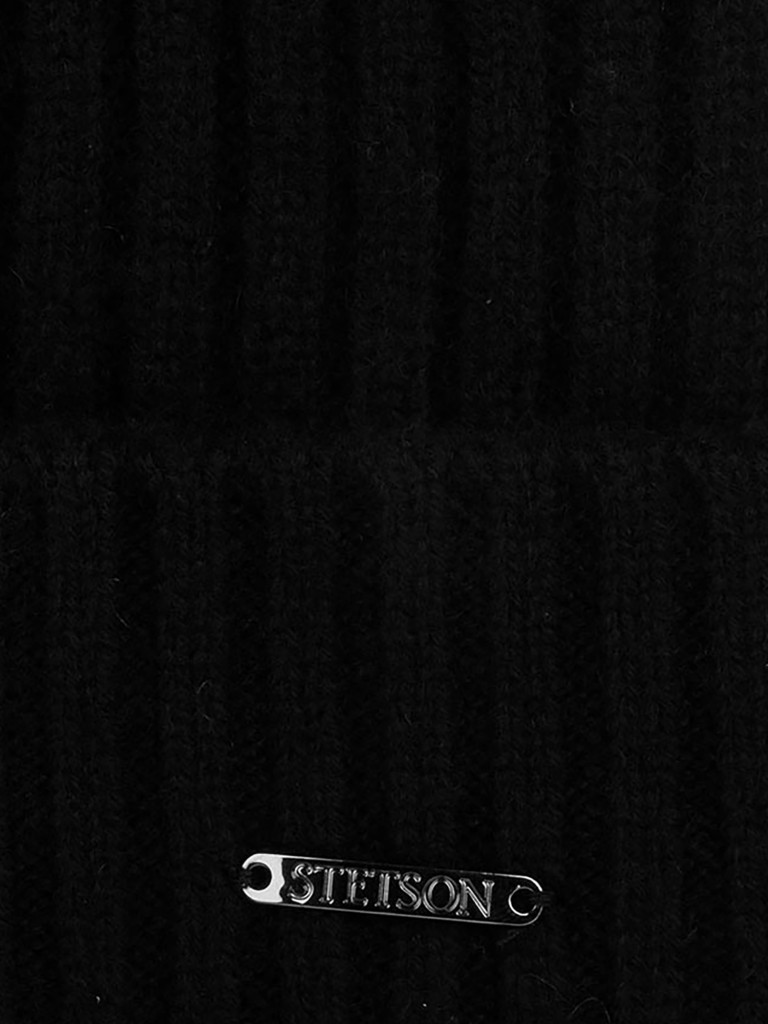 Шапка с отворотом STETSON 8599211 BEANIE CASHMERE (черный)