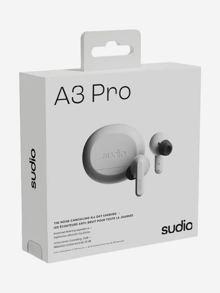 Беспроводные наушники Sudio A3 Pro Wireless Bluetooth Earbuds c активным шумоподавлением, цвет: белый