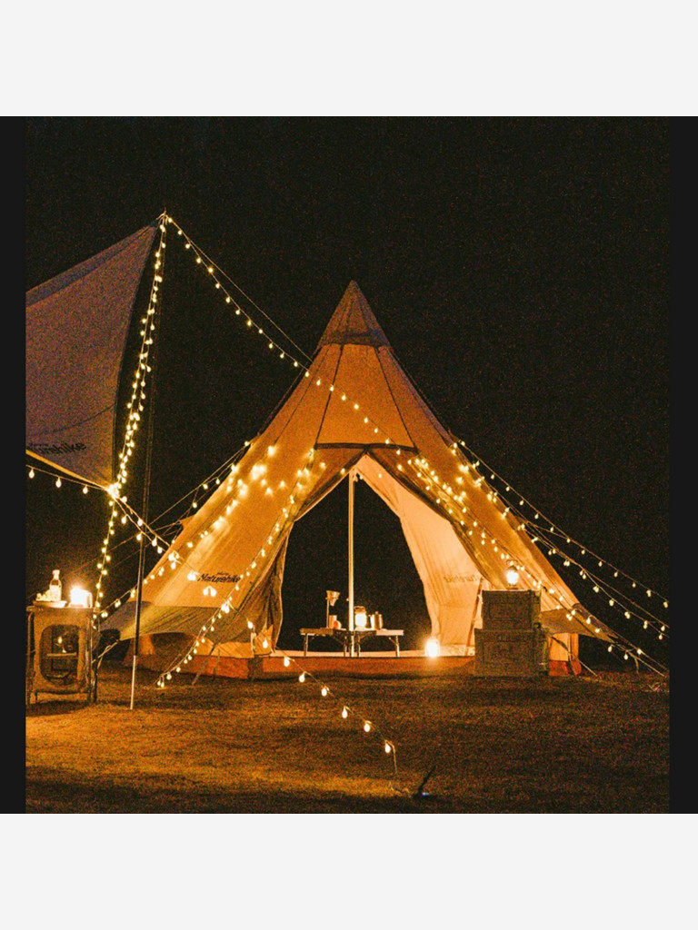 Гирлянда Naturehike светодиодная уличная 10 м, 80 ламп, IPX4, кемпинговая, 8 режимов