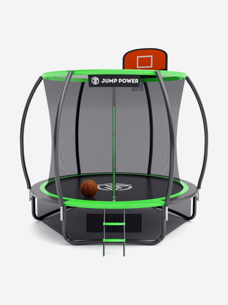 Батут Jump Power 8ft PRO Basket Green
