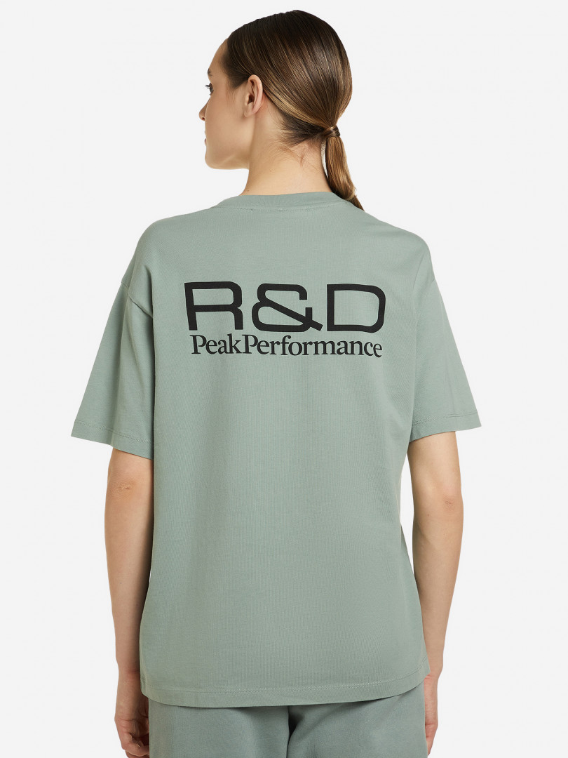 фото Футболка женская peak performance r&d print, зеленый